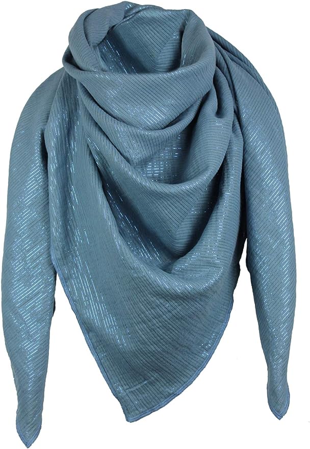 XXL Musselin Tuch Schal 100% feine Baumwolle 130x130cm