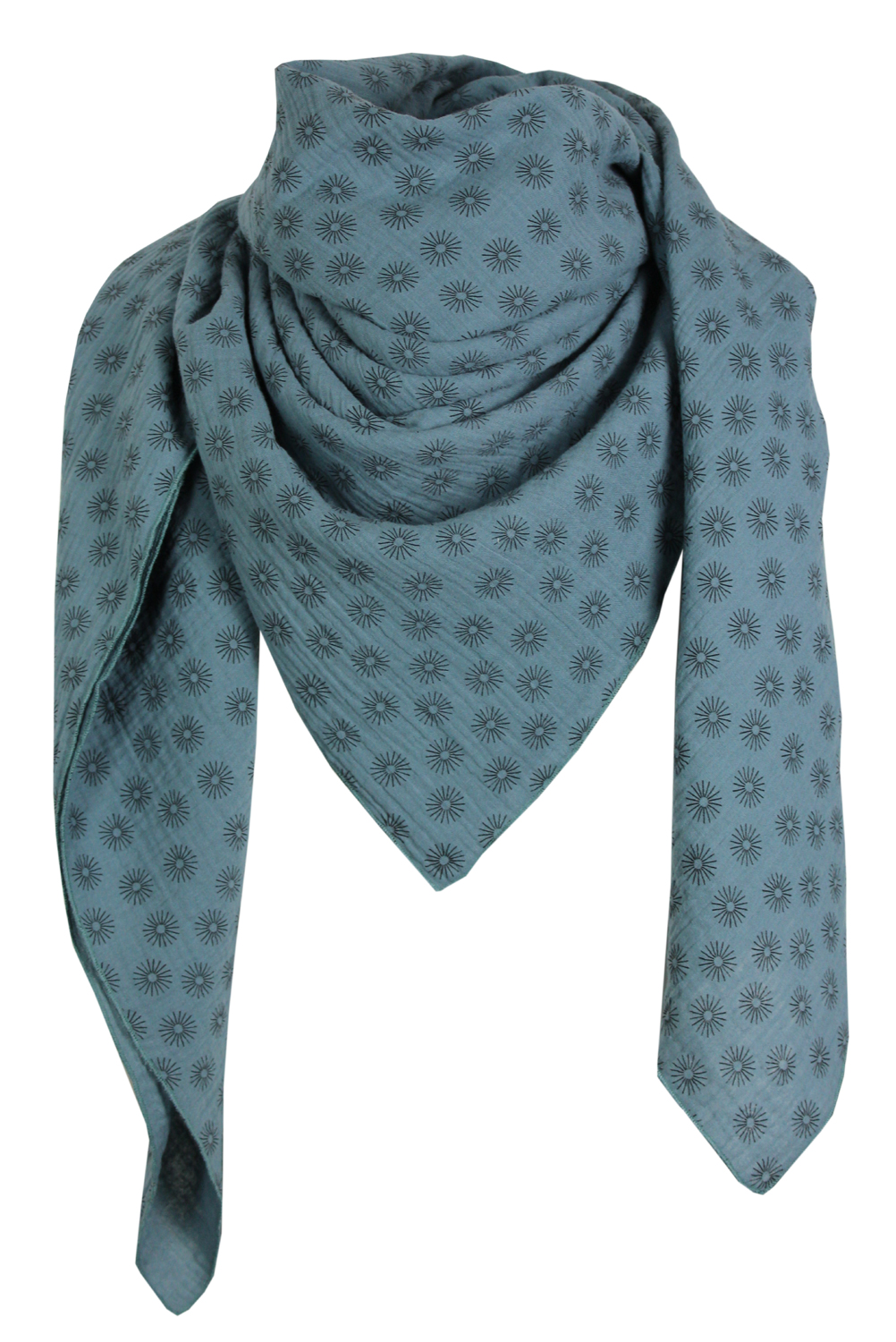 XXL Musselin Tuch Schal 100% feine Baumwolle 130x130cm