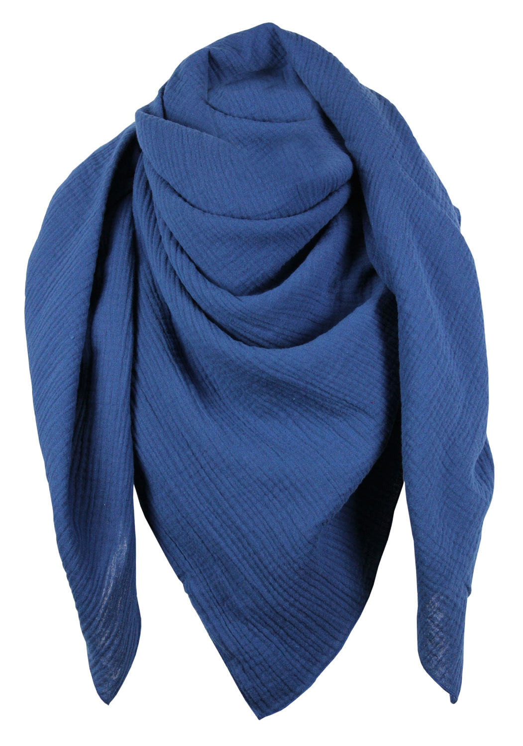 XXL Musselin Tuch Schal 100% feine Baumwolle 130x130cm